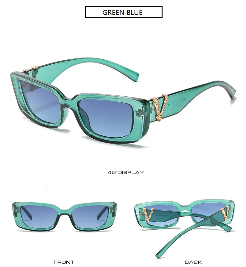 2021 Vintage Small Cat eye Sunglasses For Women's Men's Retro Brand Designer Women Sun Glasses Square Eyewear Oculos De Sol