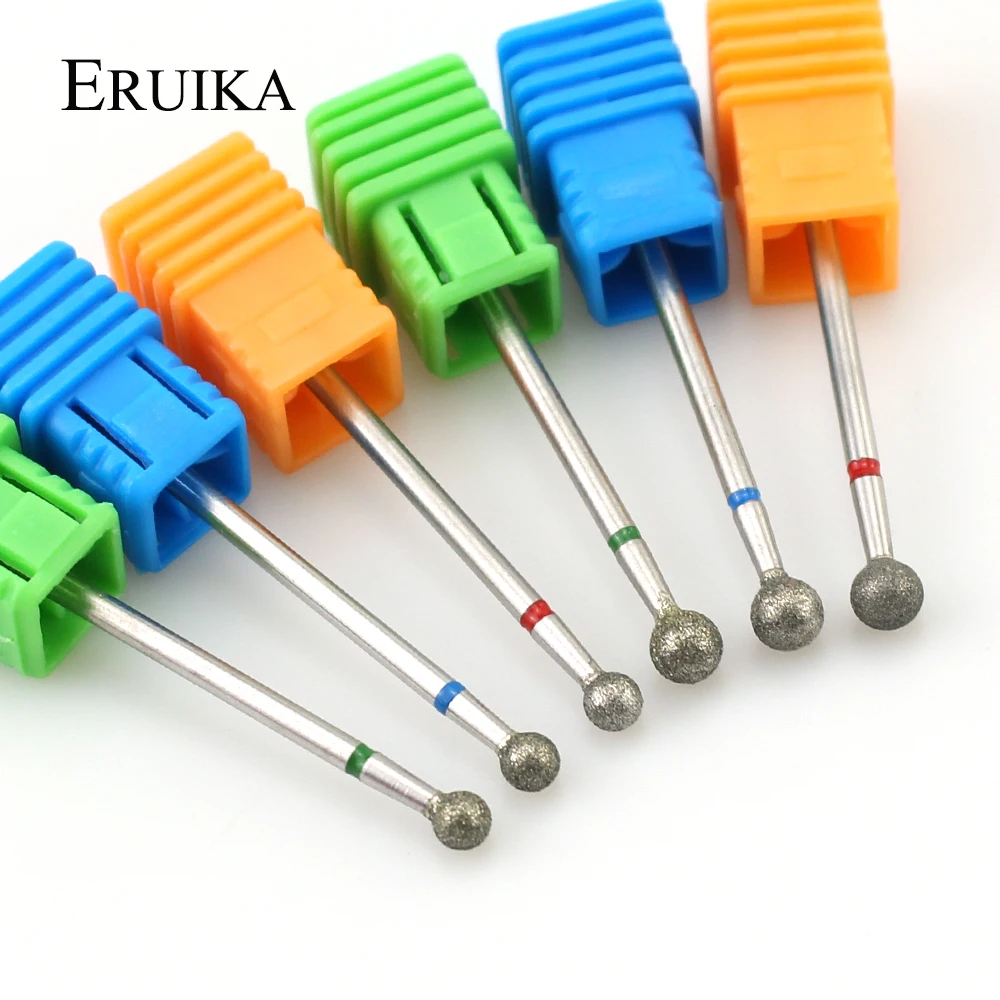 Diamond Nail Drill Burr Electric Ball Bits Nail Milling Cutter Manicure Drill Clean Rotary Tools Accessories 1PCS nail drill bit nail drill bits nail manicure accessories diamond burs