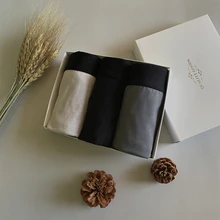 3 шт., боксеры, мужское нижнее белье, мужские хлопковые трусы, мужские трусы, шорты, нижнее белье, боксеры, шорты, хлопок, одноцветные, cuecas, без коробки