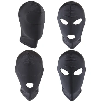 Adult Products Head Mask Spandex Hood BDSM SM Role Play Dog Mask Puppy Cosplay Full Head Fetish Open Mouth Sex Mask Adult Game 3