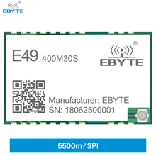 

CMT2300A Wireless Data Transmission Module 433MHz 470MHz 30dBm 5.5km IPEX/Stamp Hole Low Power Receiver EBYTE E49-400M30S Module