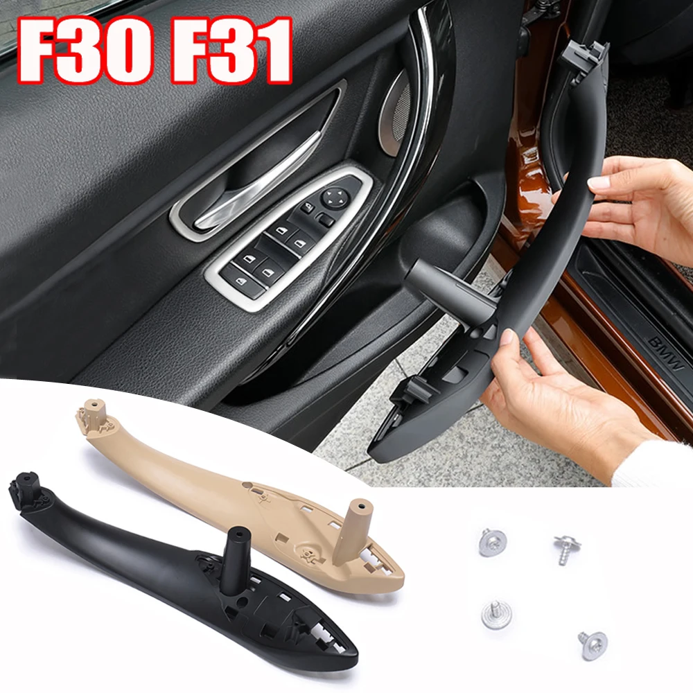 F30 Beige/Schwarz Vorne/Hinten Auto Innen Tür Griff Tür Trim Pull