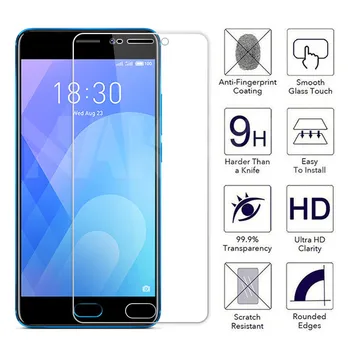 Перейти на Алиэкспресс и купить 9H Защитное стекло для Meizu M6 M5 M3 Note закаленное защитное стекло для экрана Meizu M6S M6T M5S M5C M3S M3 мини, пленка из прозрачного стекла