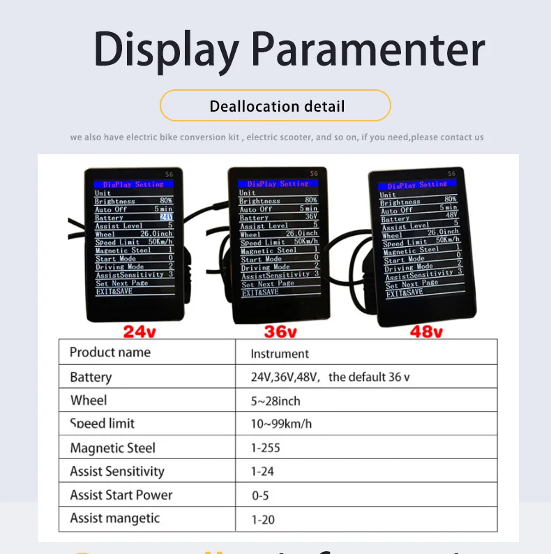 36 В 14A 20A E велосипед S6LCD контроллер Набор PAS сенсор водонепроницаемый дисплей аксессуары для электровелосипедов MTB велосипед конверсионный комплект запчасти