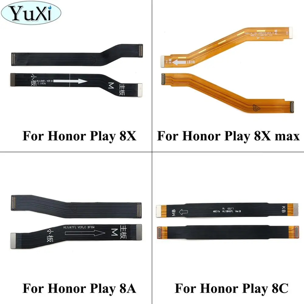 YuXi для huawei Honor play 8X max 8C 8A гибкий кабель для материнской платы Материнская плата Подключения ЖК-ленты гибкий кабель Замена