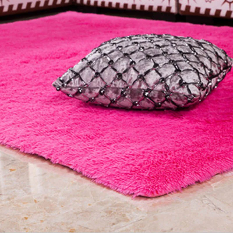 Супер мягкий шелк Шерстяной Ковер Крытый Современный ворсистый ковер шелковые коврики Спальня коврик Детские Гостиная ковер, домашний текстиль