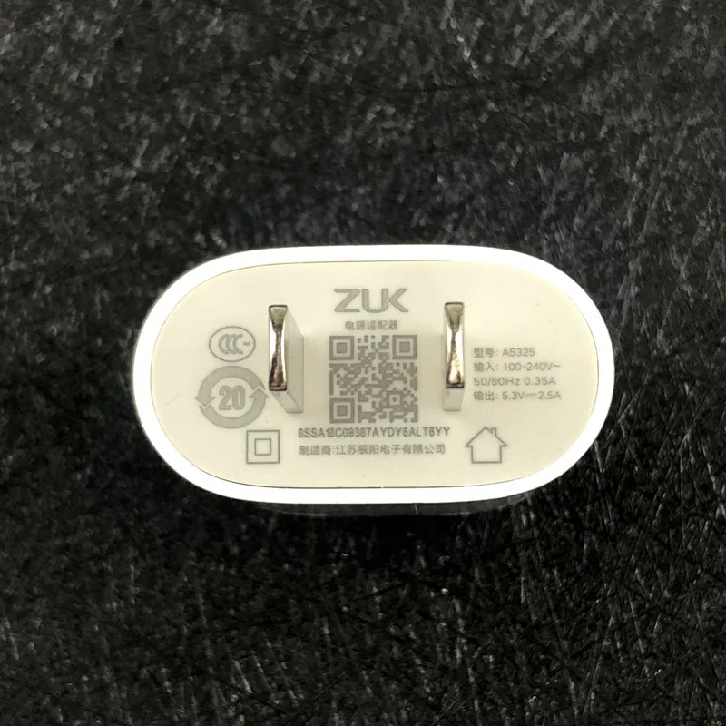 Оригинальное зарядное устройство для lenovo zuk z2 Pro US/EU 5,3 v/2.5A QC3.0 quick charge power adapter usb Typec cable для смартфона zuk z1