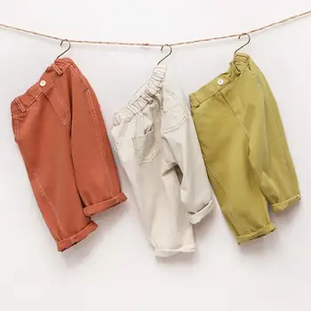 

2020 New Girls Boys Long Pants Spring Fashion Kids Pants 2-7T PO722