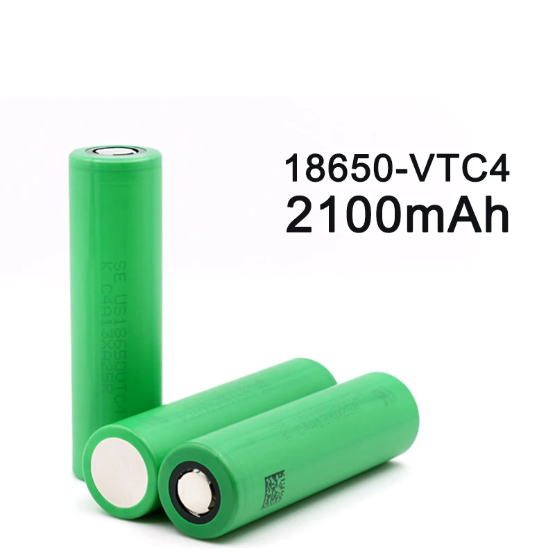 18650 литиевая батарея для sony VTC4 высокий расход 30A 2100mAh US18650VTC4 аккумуляторная