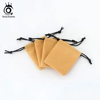 

ORSA JEWELS Wholesale Velvet Pouches Gift Packing Drawstring Velvet Bags for Jewelry 2 Colors Choices BZH13-H