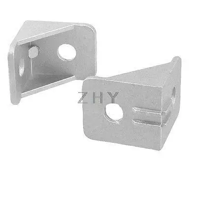 

30mm x 30mm 90 Degree Silver Tone Alloy Door Angle Bracket 2 Pcs