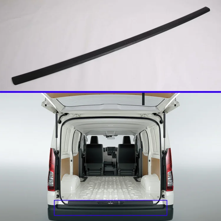 

For Toyota HiAce Sixth generation (H300) 2019 2020 plastic rear bumper protection window sill outside trunks decorative plate