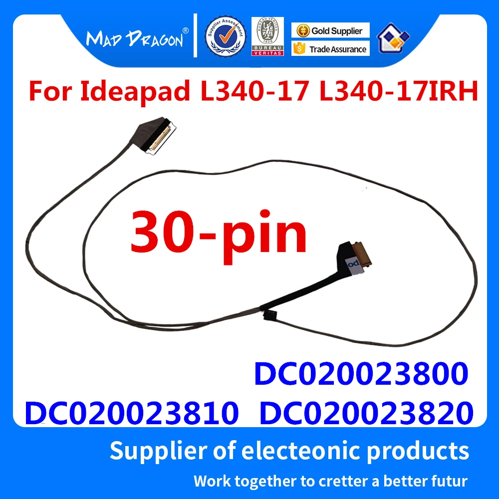 Новый оригинальный кабель для ноутбука LVDS Lcd EDP Lenovo Ideapad L340-17 FG740 DC020023800 DC020023810