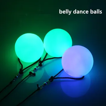 

2PC LED Balls Holiday lights Belly Dance Balls RGB Glow POI Thrown Balls for Belly Dance Hand Props Stage Performance Accessorie