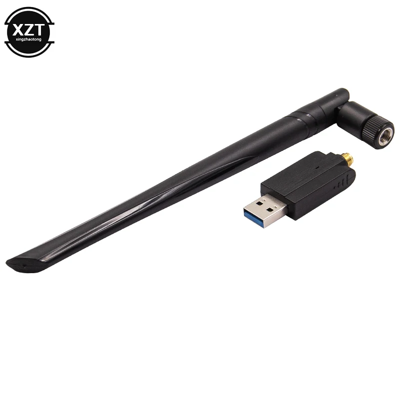 USB Wifi адаптер 1200 Мбит/с 5DBI Antena Wi-Fi USB 3,0 адаптер Wi-Fi ключ беспроводной сетевой карты приемник 5 ГГц 2,4 ГГц Wifi LAN