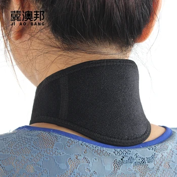 

1piece Self-heating Tourmaline Neck Magnetic Therapy Support Tourmaline Belt Wrap Brace Pain Relief Neck Massager Products