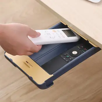 

Hidden Table Under Paste Plastic Desk Organizer Memo Case Decor Storage Box Pen Stationery Drawer Desk Divider Stationery S O1U2