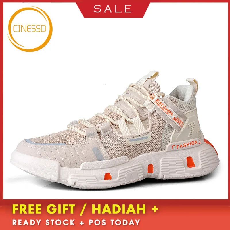 

CINESSD New Casual Breathable Running Shoes Non-Slip Outdoor Sports Shoes Comfortable Walking Sneakers Cushion Jogging Shoes Men