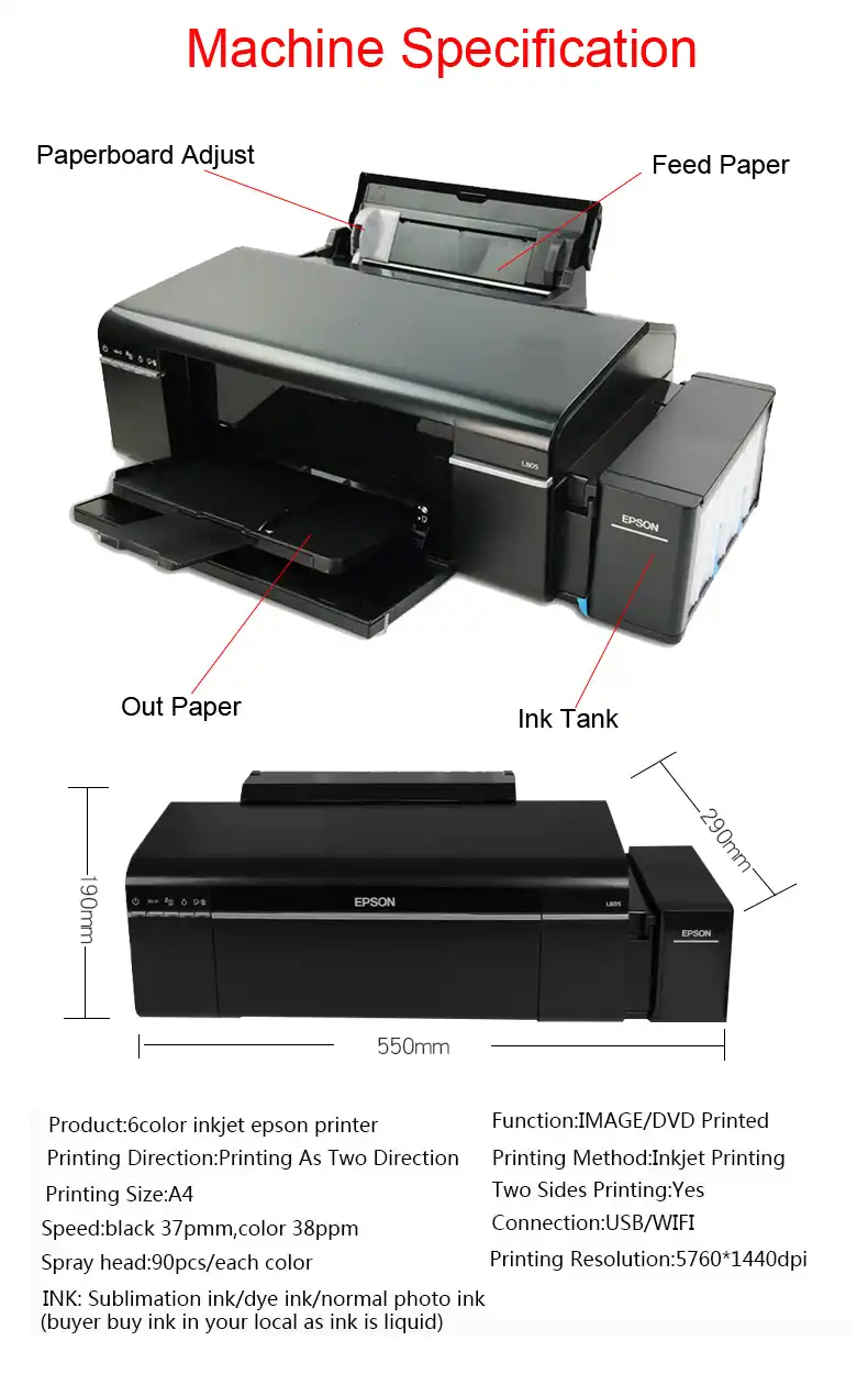 epson l805 specification