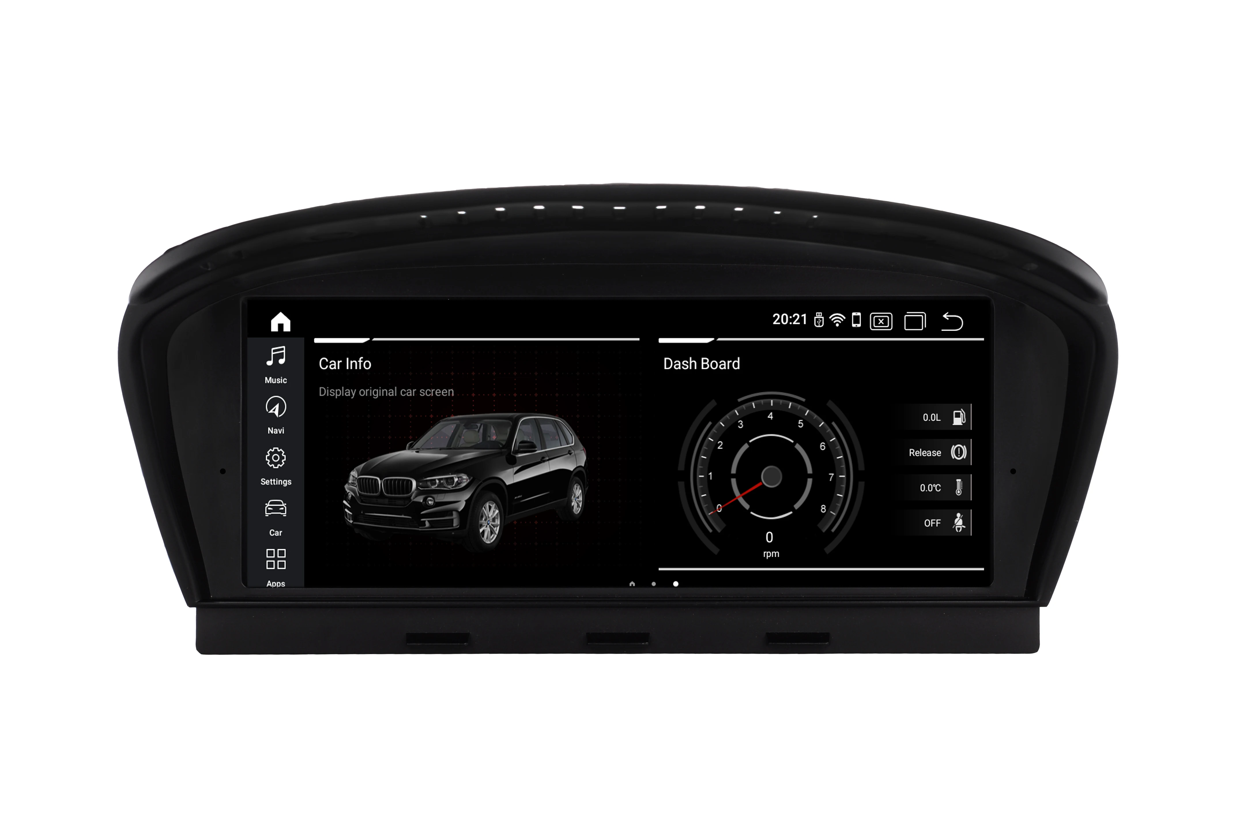 Cheap COIKA 8 Core Android 9.0 System Car GPS Navi Stereo For BMW E60 E90 2005-2012 Touch Screen WIFI BT CARPLAY Google 4+64G RAM 3