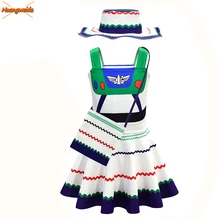 Buzz Lightyear Costumes Girl Dresses Fancy Dress Halloween Costumes For Kids Buzz Lightyear Role Play  Cosplay Costumes