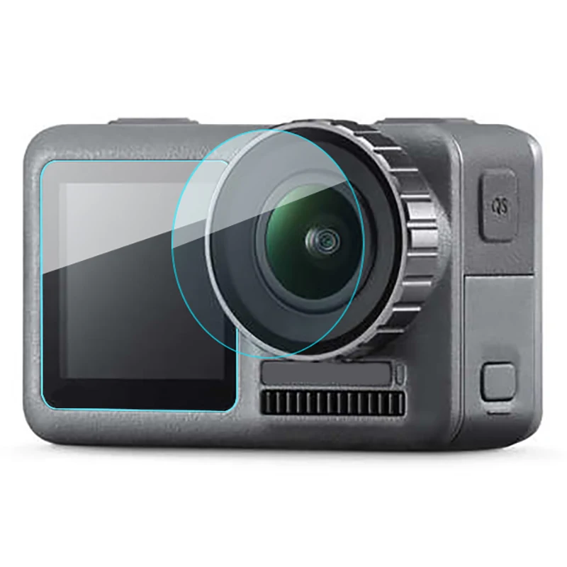 Для спортивной экшн-камеры Dji Osmo защита экрана из закаленного стекла Защита объектива устойчивая к царапинам Защитная пленка