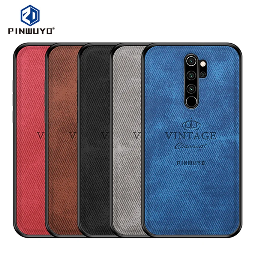 Чехол для Xiaomi Redmi Note 8 pro винтажный из искусственной кожи Жесткий подходящие