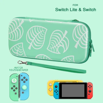 

Portable Game Console Bags Green Animal Crossing Storage Bag Travel Protective Bag for Nitendo Switch/Lite Console Accessories