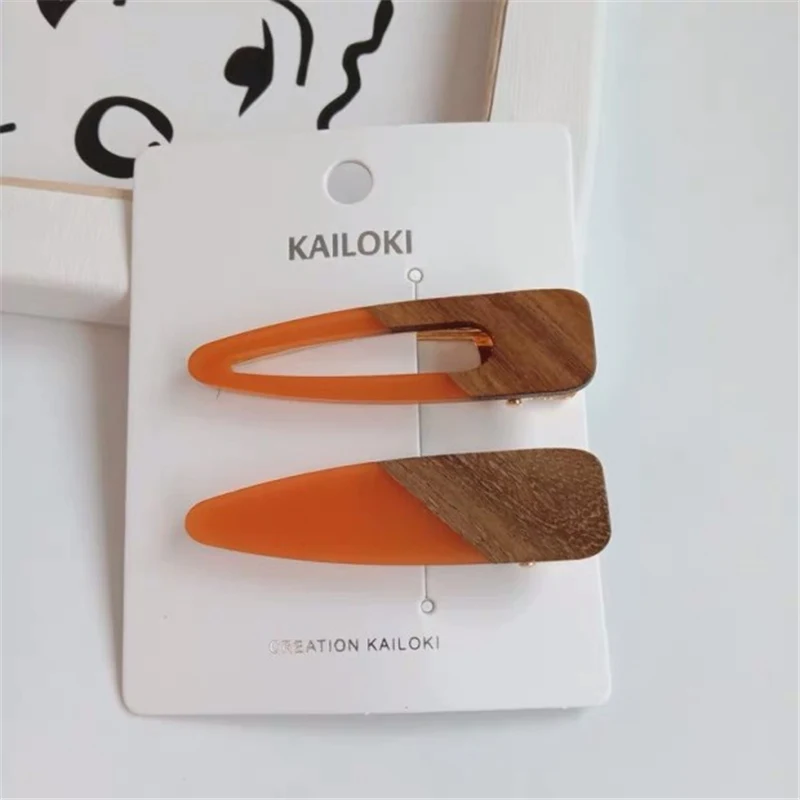 M M MISM Autumn Winter Mixed Color Acetic Acid Hairpin Hair Clips Avocado Green Colorful Hairpins Barrettes Girl Hair Accessories - Цвет: M