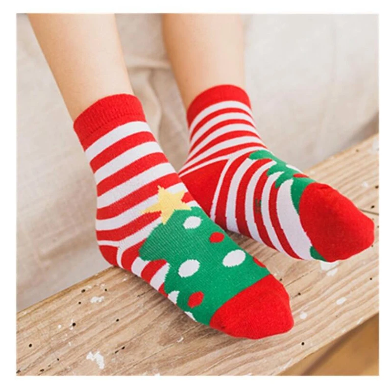 5PCS/SET Baby Kids Socks Cotton Christmas Socks New Year Cheap Stuff Animal Print Boys Girls Children Toddler Winter Socks