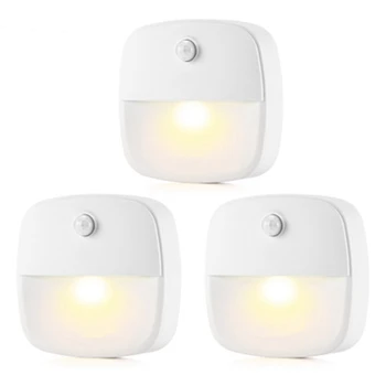 

LED Wall Lamp PIR Motion Sensor Light AA Battery Power Sconce Night Lamp Applique Wardrobe luminaire kitchen Stairs Closet