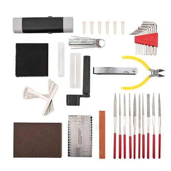 

Ukulele Bass Musical Guitar Repairing Tool Set String Organizer With Bag Beginner Ruler Hexagon Key Maintenance Kit Carrying
