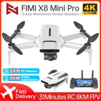 FIMI X8 Mini Pro Drone 4K profesyonel 5G FPV 3-Axis Gimbal kamera Drones RC uzaktan kumanda helikopter VS Mini 2 hava 2S GPS drone