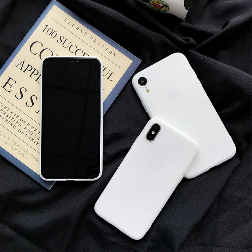 ТПУ белый матовый чехол для huawei P20 Lite P30 P10 P9 P8 Коврики 10 20 Lite рro Nova 3 3i 3e 4 4e 5 P Smart силиконовые чехлы
