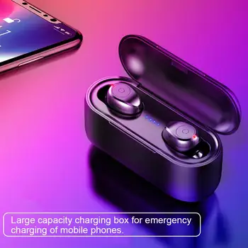 

Wireless Earphone Bluetooth V5.0 F9 TWS Wireless Bluetooth Headphone With 3500mAh Power Bank Headset For Iphone Xiaomi Phones