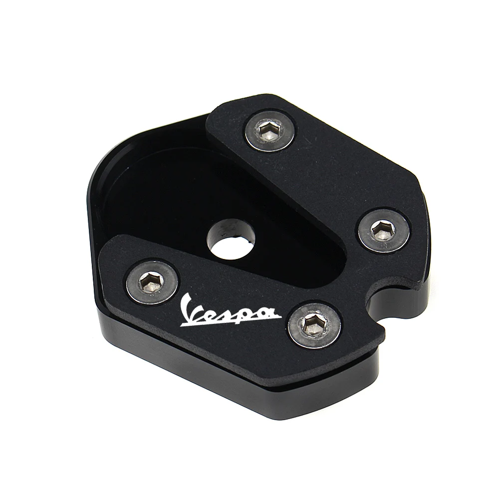 

Motorcycle CNC Alunimun Kickstand Foot Side Stand Enlarge Extension Pad Support Plate for Vespa Primavera Sprint LX