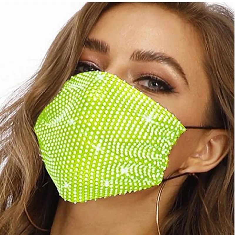 New Creative Rhinestone Crystal Luxury Tassel Face Jewelry Mask Bride Wedding Fashion Accessories Woman Party |