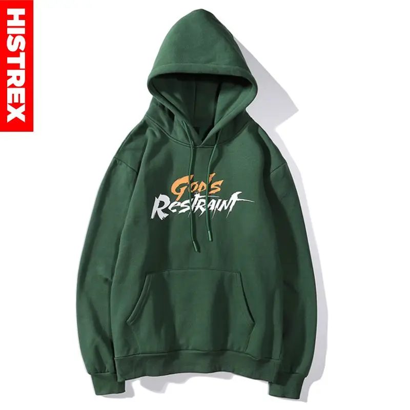 Beste HISTREX Harajuku God Cross Groene Mannen Hoodies Vrouwen Hip Hop Mode Hooded Hoodie Mannelijk Jasje Man HarajukuFelpe Fleece 56YE8 #