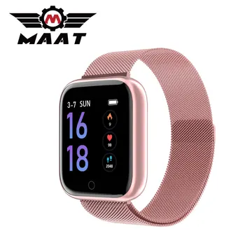 

MAAT Smart watches Waterproof Sports for iphone phone Heart Rate Monitor Blood Pressure Functions Smartwatch For Women men kid