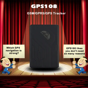 

GPS Vehicle Tracker GPS108 TK108 Waterproof Tracking Device Add Movement/Over Speed/Shock Sensor/Anti-tamper Alarm