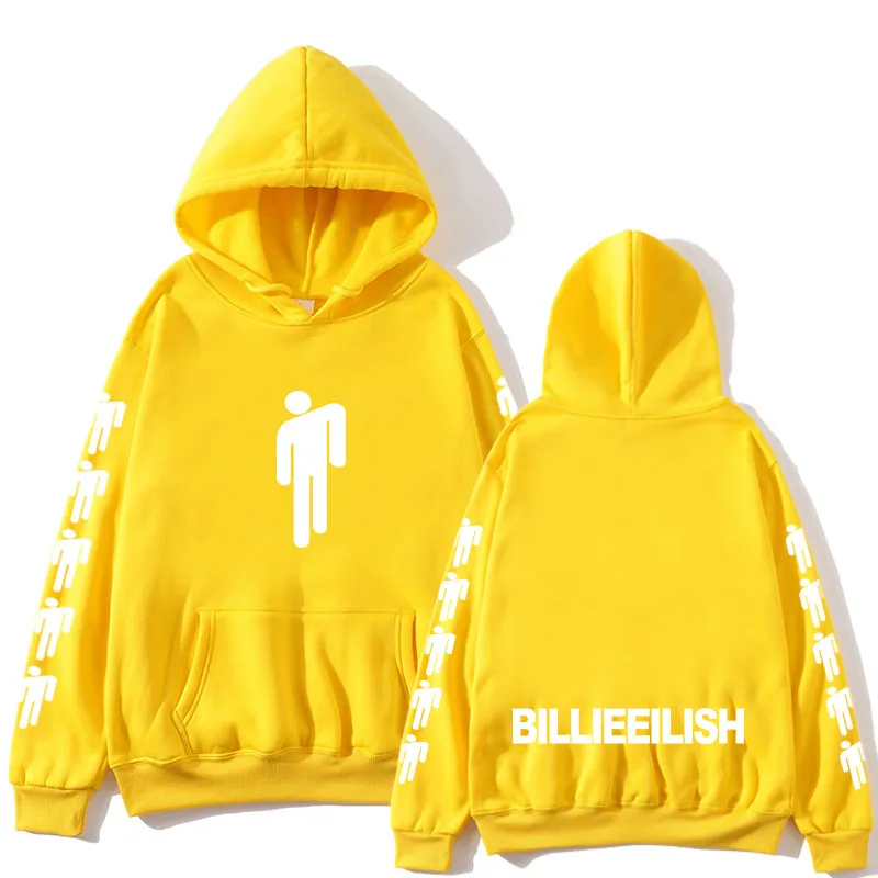 Billie Eilish Mode Gedrukt толстовки Vrouwen/Mannen Lange Mouwen Hoody Горячие koop повседневные Модные уличные толстовки