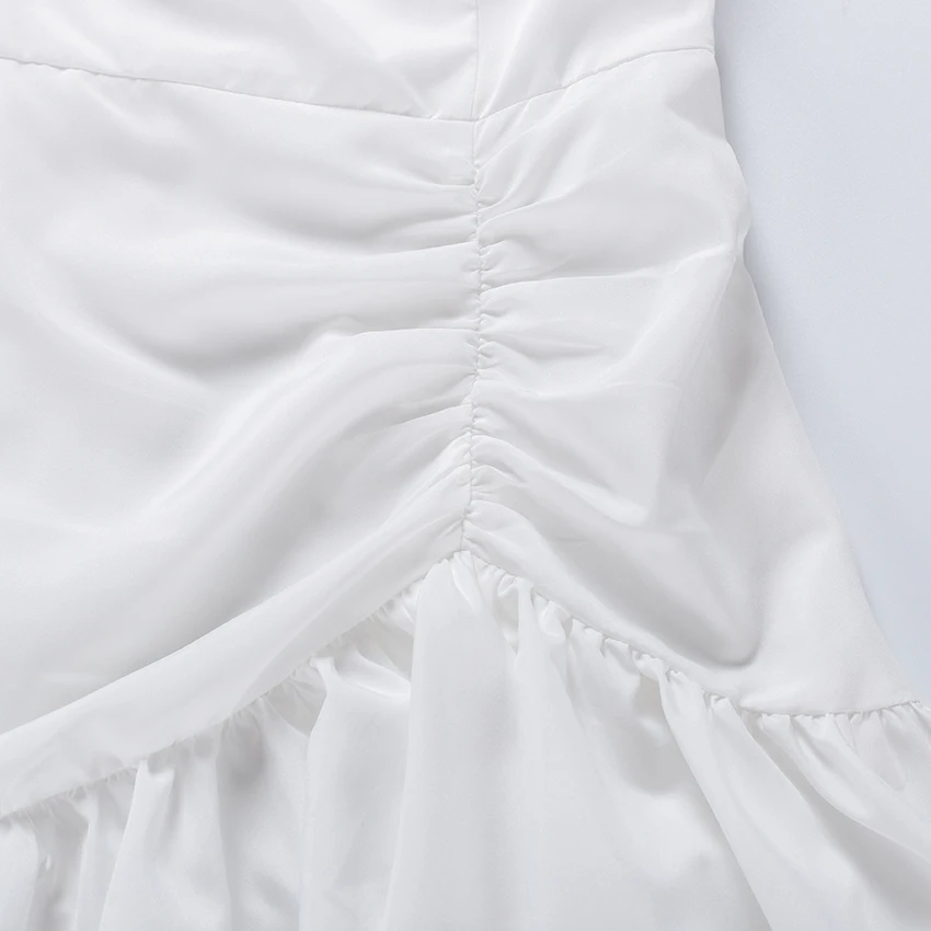 Осеннее белое сексуальное женское Повседневное платье на бретельках Vestido, два цвета, осень, женские вечерние платья