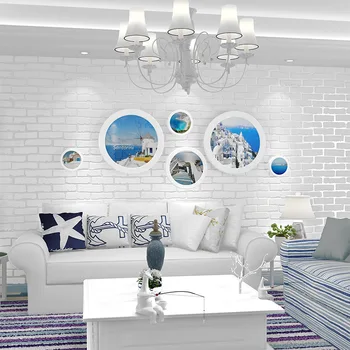 

10m x 0.53m retro white bricks non-woven wallpaper for bedroom living room office kitchen wall papers home decor bedroom decor