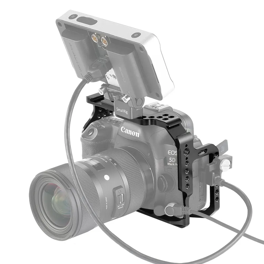 SmallRig Защитная клетка для Canon 5D Mark III IV камера с Bulit-in NATO Rails Arca швейцарская тарелка-2271