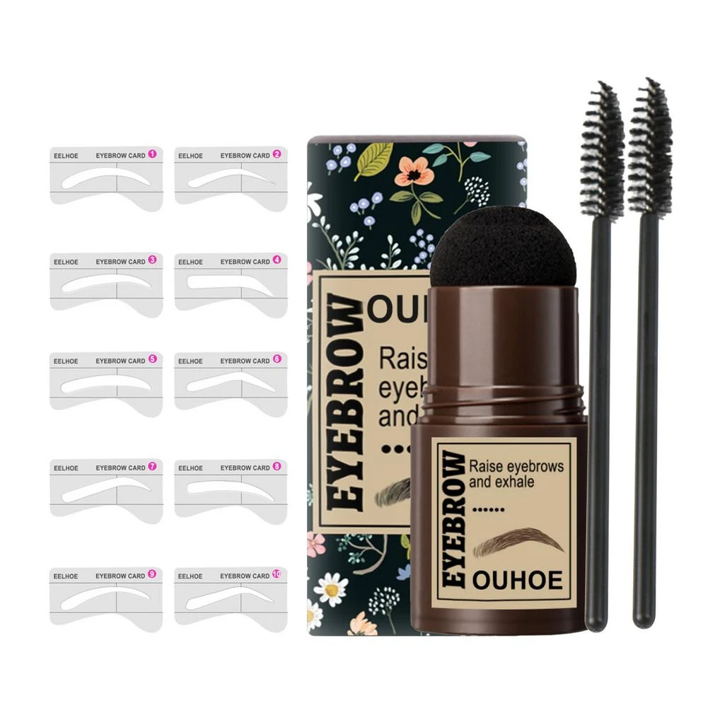 ワンステップ 眉毛用の成形アイブロウキット 10個の再利用可能なメイクアップアクセサリー 眉毛ブラシ 眉毛エンハンサー Aliexpress