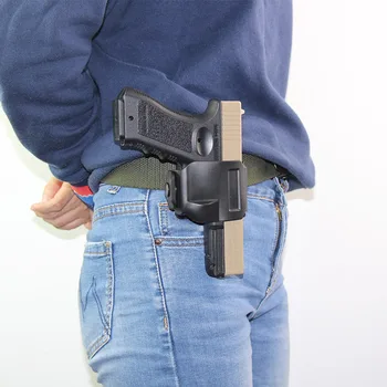 

Tactical Belt Gun Holster for Glock 17 22 23 Airsoft Pistol Case Waist Holster Left Right Hand Gun Clip Case Hunting Accessories