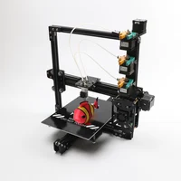 HE3D Triple Colors Stor utskrift Størrelse 200*280*200MM 3 In 1 Out Ekstruder DIY 3D Printer Kit Med 2 ruller Filament+SD-kort som gave 1