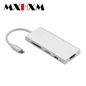 

New Type-c to HDMI Converter 7in1HUB3.0 Functional Reader TFsd Card Type Charging in One