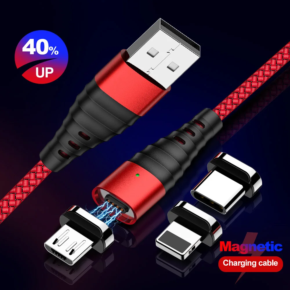 Кабель magnetico type c usb 3 в 1 микро Быстрая зарядка шнур для телефона Магнитный apple для освещения для iphone 7 oneplus 6t Планшет быстрый