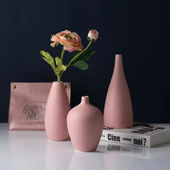 

Macarons Ceramic Vase Home Decor Ornaments Crafts Table Decoration Dried Flowers Arrangement Container Northern European-Style